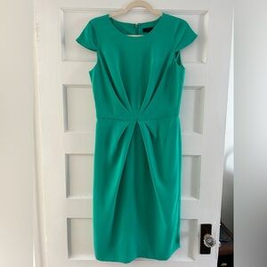 J Crew Brilliant Green Professional Dress - size 4 tall